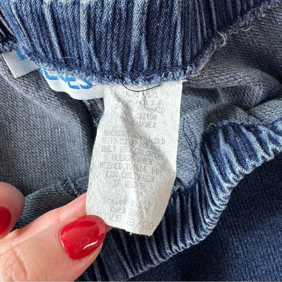 Vintage LA Blues Pull On Jeans Denim Elastic Waist Women’s 18/20 USA Made - Picture 10 of 12